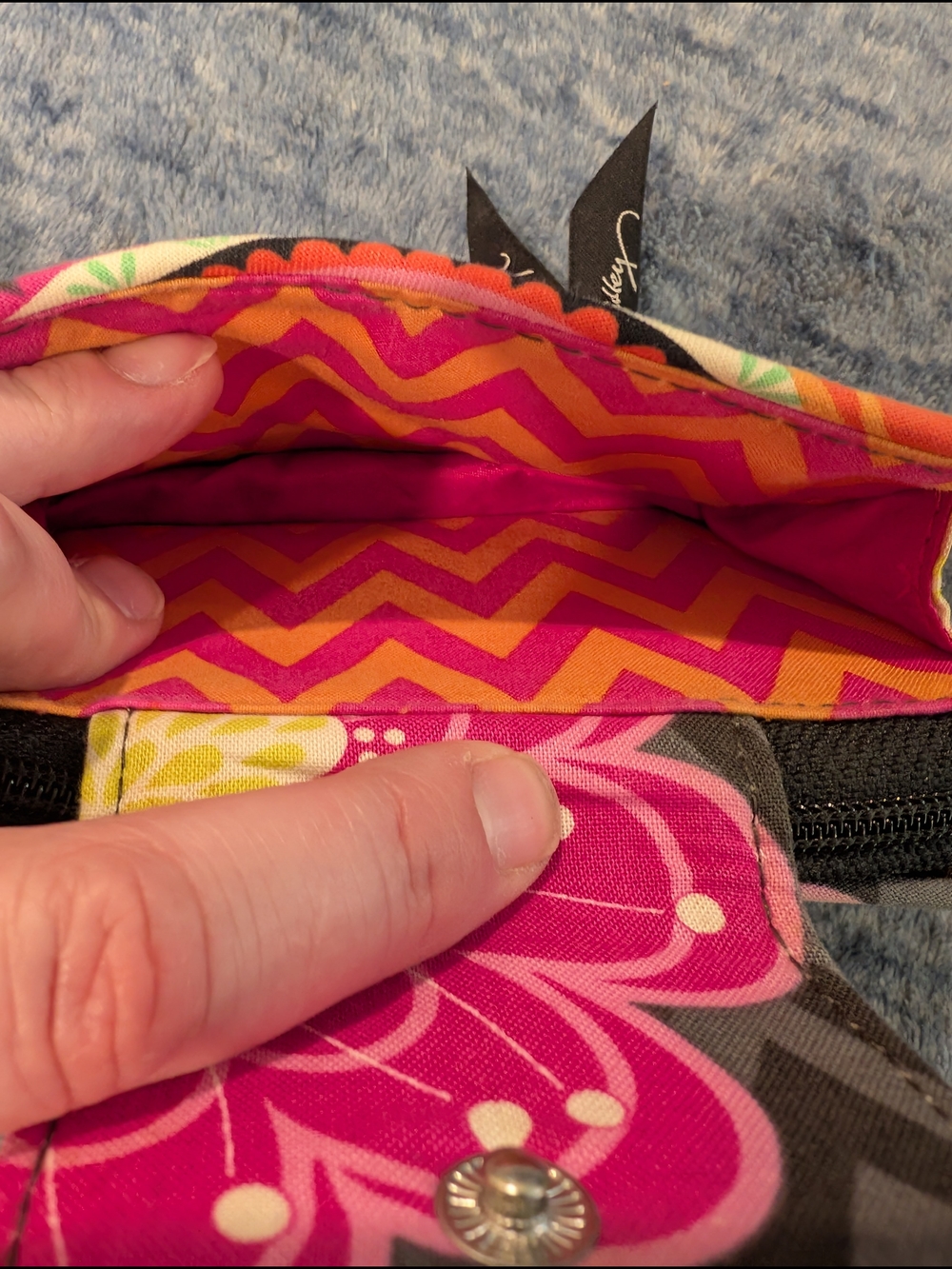 Vera Bradley Ziggy Zinnia Wristlet Wallet - Picture 8 of 9